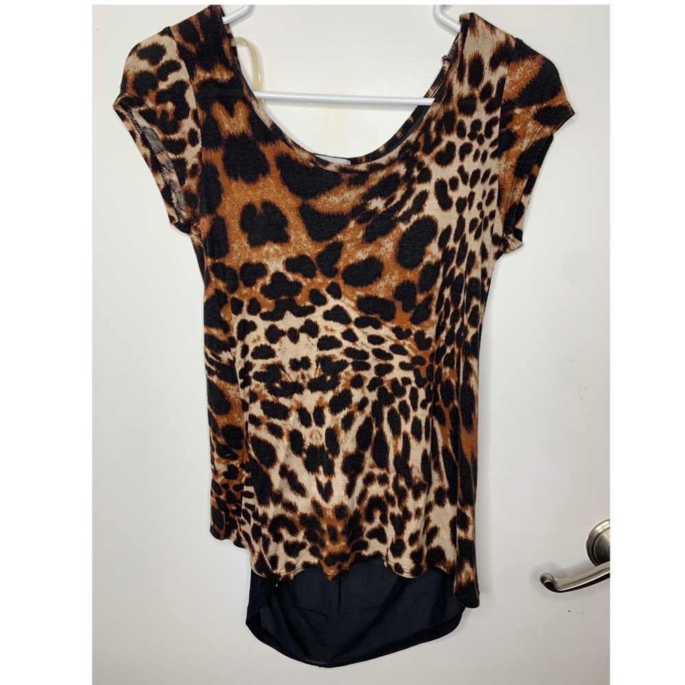 Charlotte Russe leopard print top